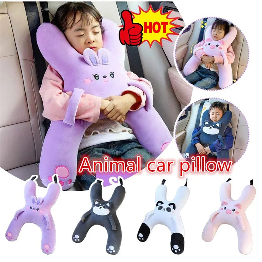 1PCS Cute Car Neck Pillow Safety Sleep Prevent Leaning Head Back Car Sleeping Neck Head Support Comfort Travel Pillow - ComfortRide Store