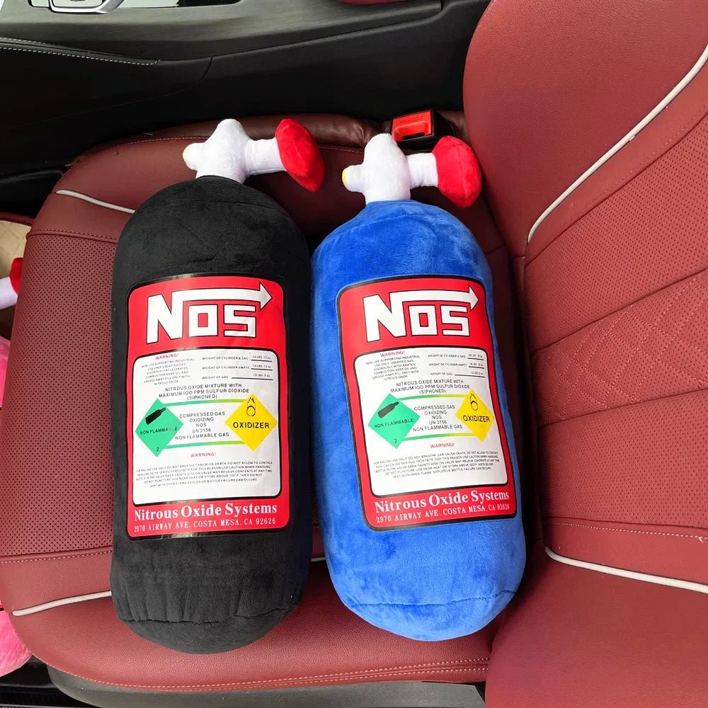 2024 New Car Neck Pillow Car Headrest for Driver Front Passenger Seat NOS Bottle Pillow Car Decor Headrest Cushion Plush Pillow - ComfortRide Store