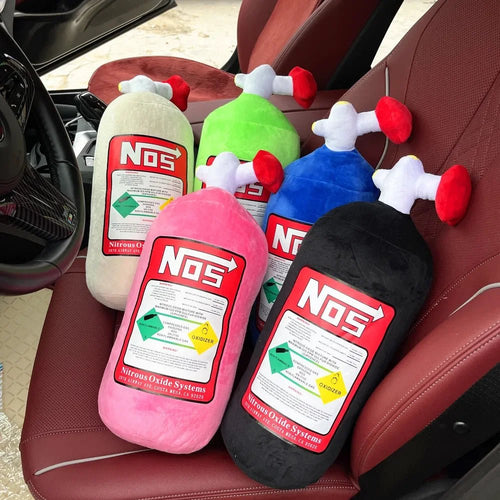 2024 New Car Neck Pillow Car Headrest for Driver Front Passenger Seat NOS Bottle Pillow Car Decor Headrest Cushion Plush Pillow - ComfortRide Store
