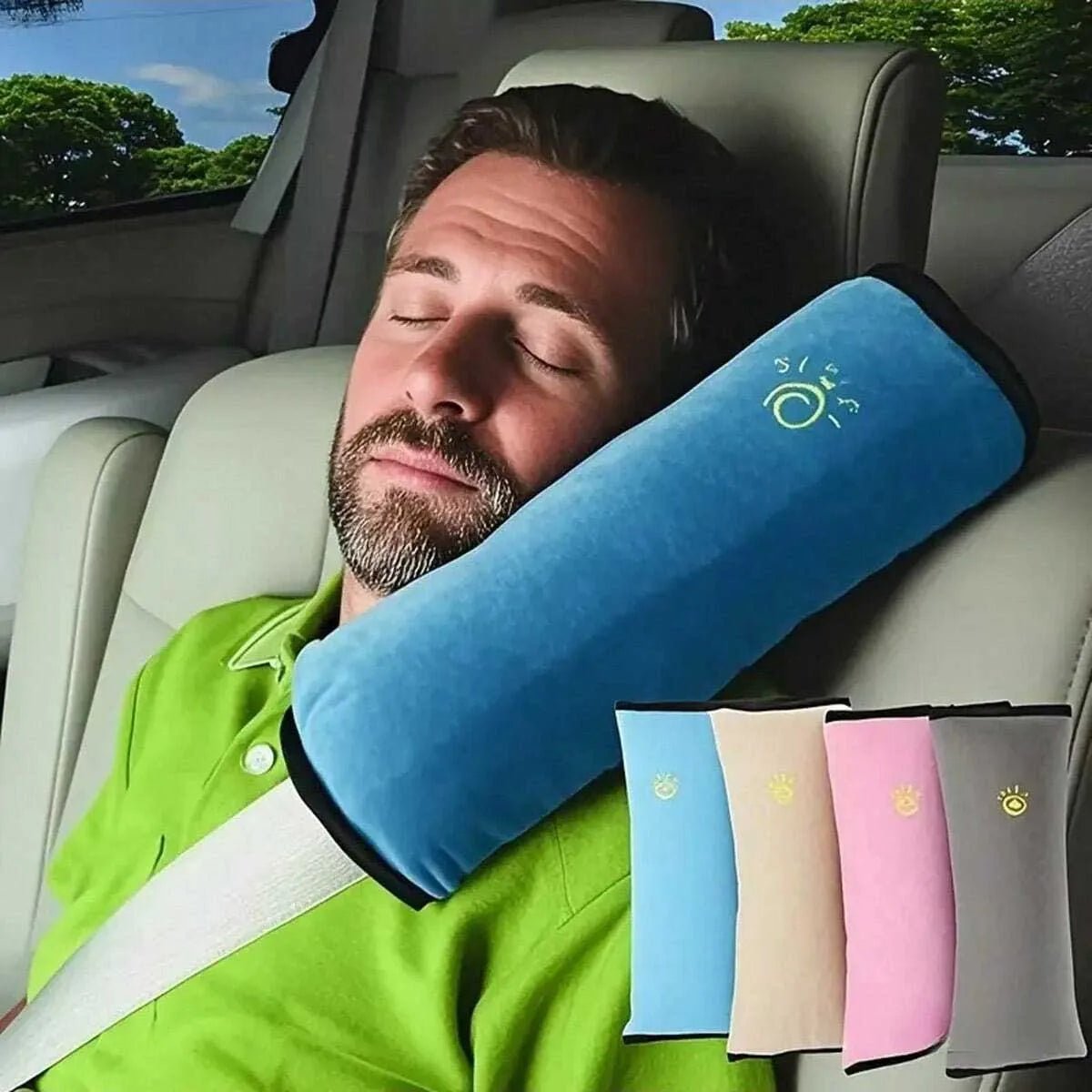 Car seat belt shoulder pads Car seat belt protectors Universal polyester comfortable shoulder protection - ComfortRide Store