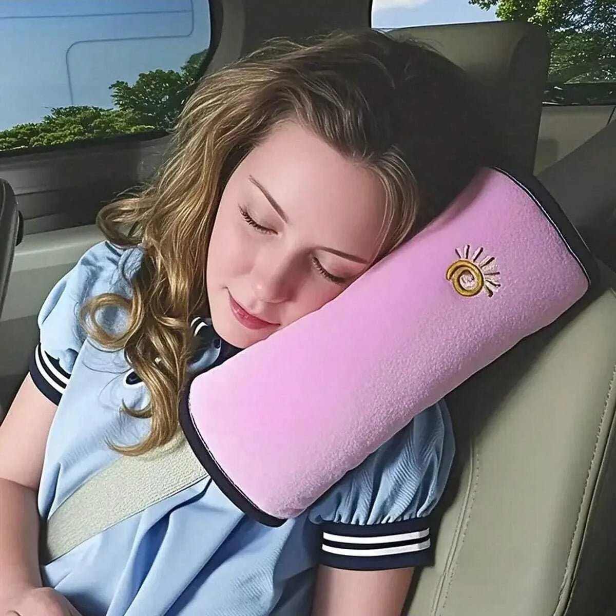 Car seat belt shoulder pads Car seat belt protectors Universal polyester comfortable shoulder protection - ComfortRide Store