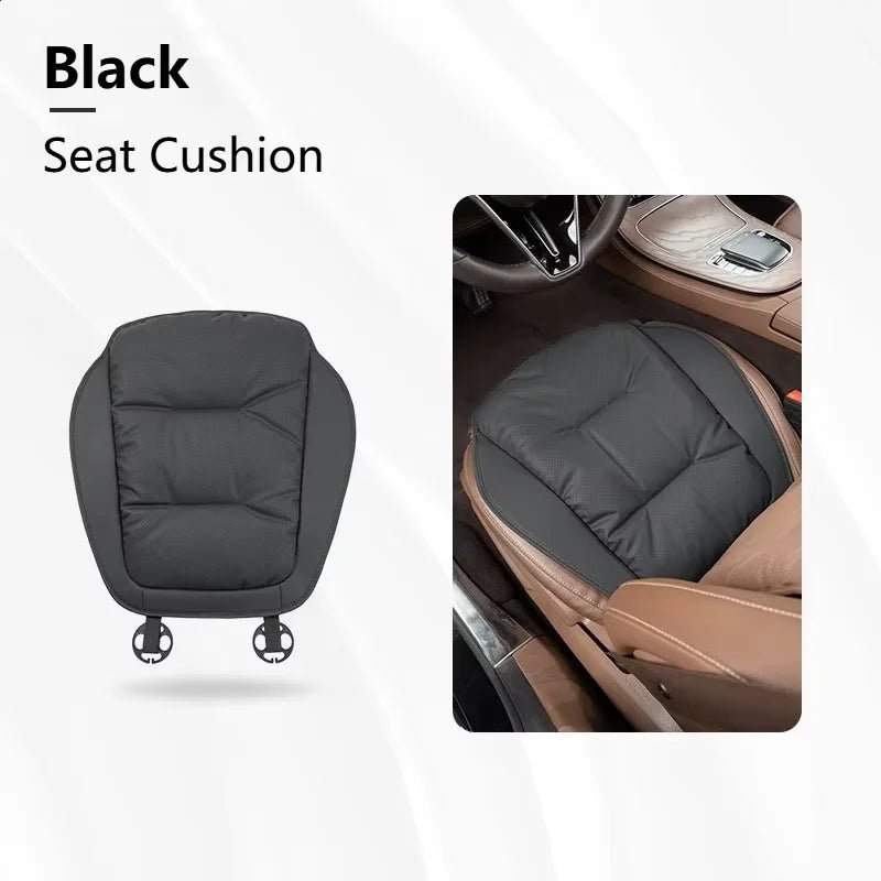 New Car Seat Cushion Waist Cushion for Most Cars Breathable and Ventilated Nappa Leather All Season Seat Cushion - ComfortRide Store