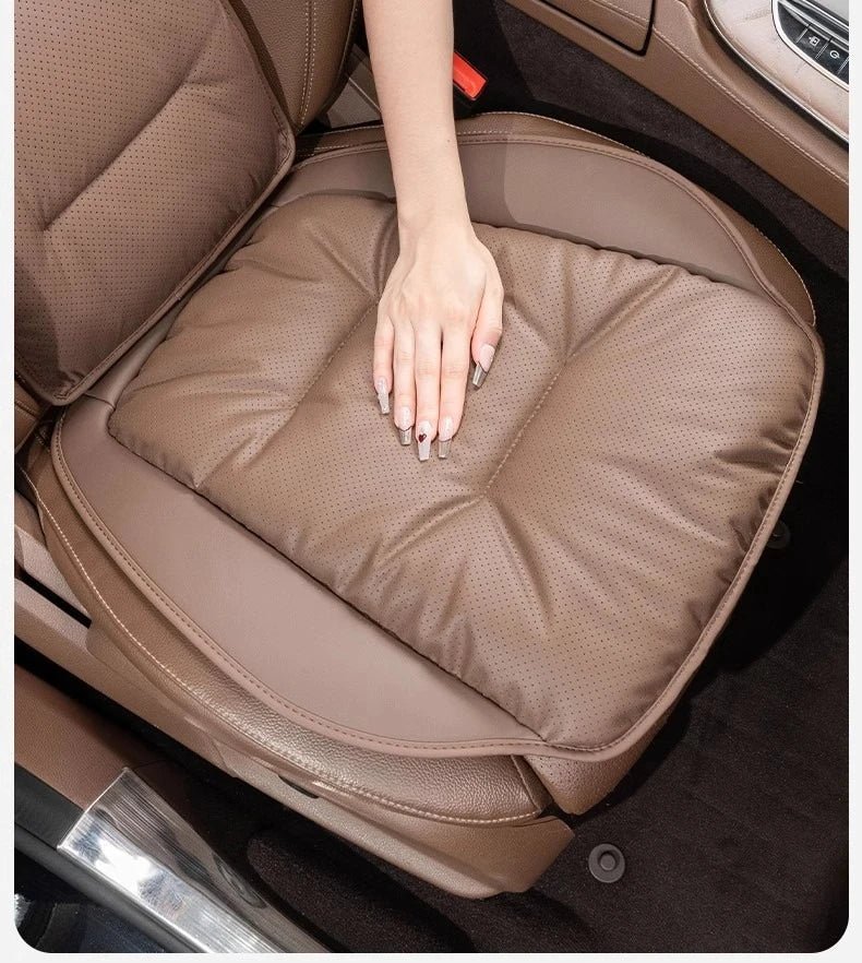 New Car Seat Cushion Waist Cushion for Most Cars Breathable and Ventilated Nappa Leather All Season Seat Cushion - ComfortRide Store