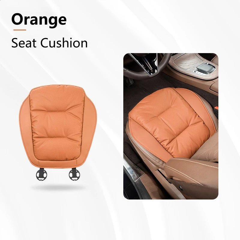 New Car Seat Cushion Waist Cushion for Most Cars Breathable and Ventilated Nappa Leather All Season Seat Cushion - ComfortRide Store