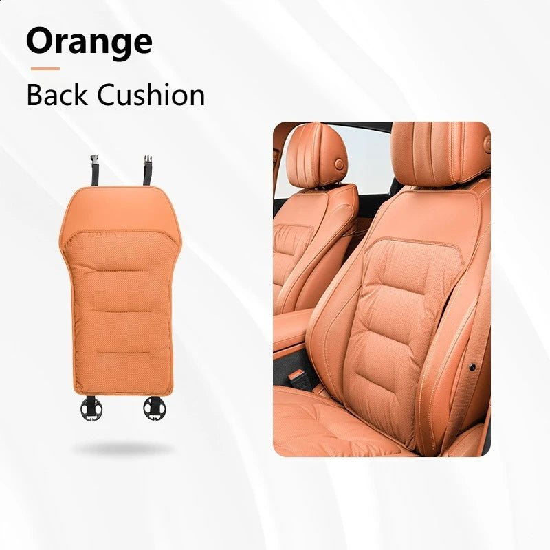 New Car Seat Cushion Waist Cushion for Most Cars Breathable and Ventilated Nappa Leather All Season Seat Cushion - ComfortRide Store