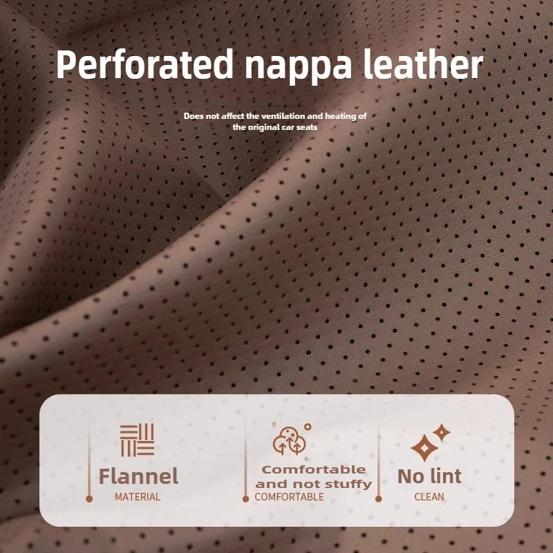 New Car Seat Cushion Waist Cushion for Most Cars Breathable and Ventilated Nappa Leather All Season Seat Cushion - ComfortRide Store