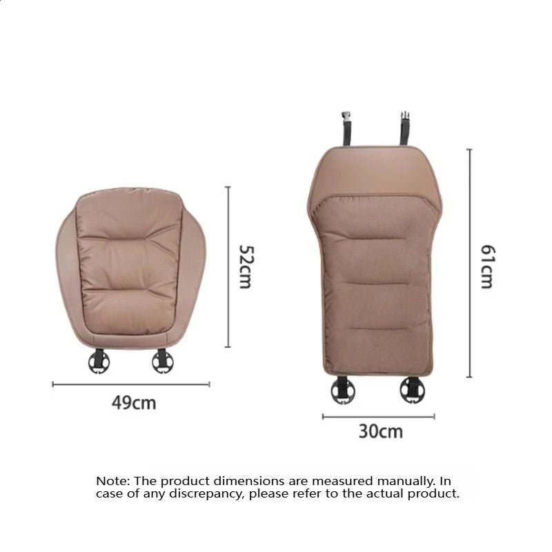 New Car Seat Cushion Waist Cushion for Most Cars Breathable and Ventilated Nappa Leather All Season Seat Cushion - ComfortRide Store