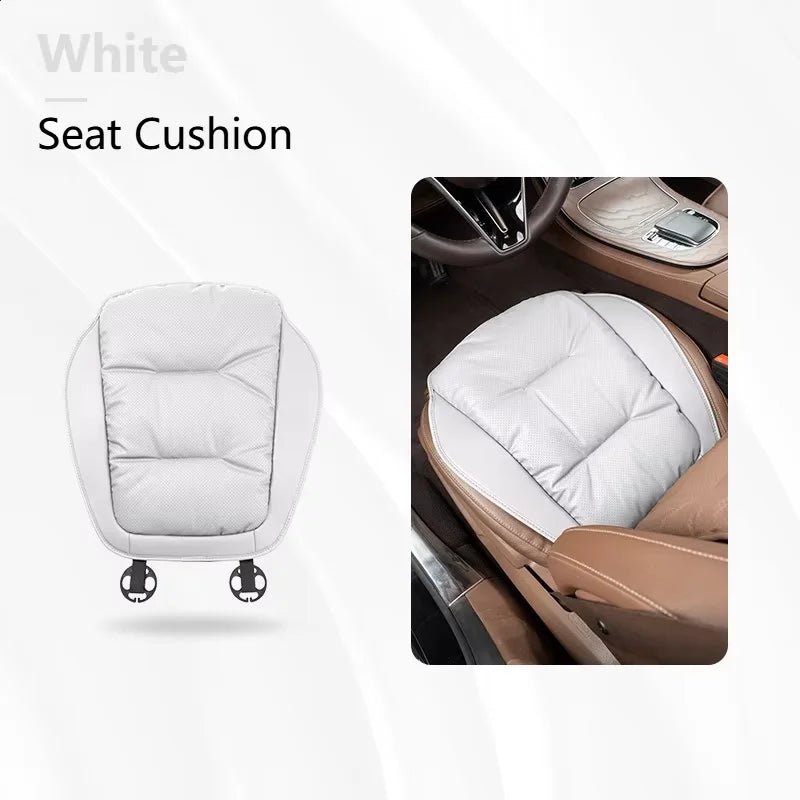 New Car Seat Cushion Waist Cushion for Most Cars Breathable and Ventilated Nappa Leather All Season Seat Cushion - ComfortRide Store
