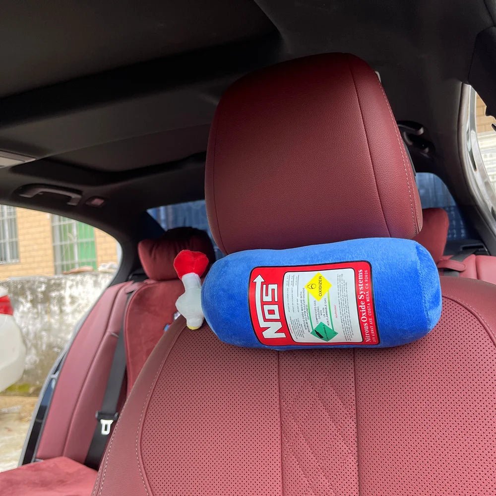NOS Bottle Car Neck Pillow – Cute Car Headrest Cushion - ComfortRide Store