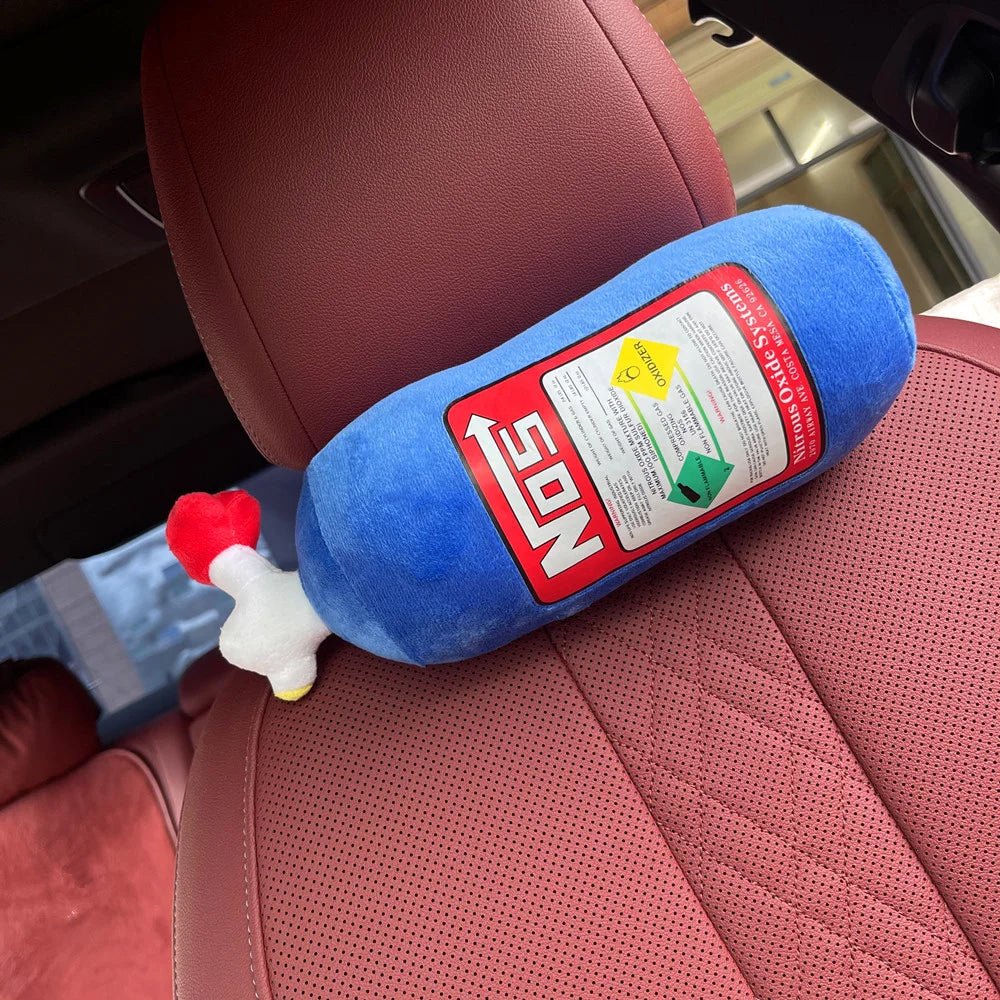 NOS Bottle Car Neck Pillow – Cute Car Headrest Cushion - ComfortRide Store